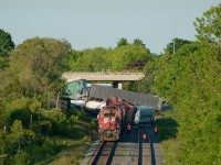 A nasty derailment in downtown Oshawa as 27 cars out of this 111 car freight train derailed at Oshawa East including the trailing locomotives, thankfully no one was injured as CP supervisors assess the damage before bringing in the hultcher's.