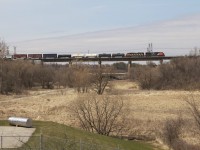 CN M38261 21 soars over the Humber River.