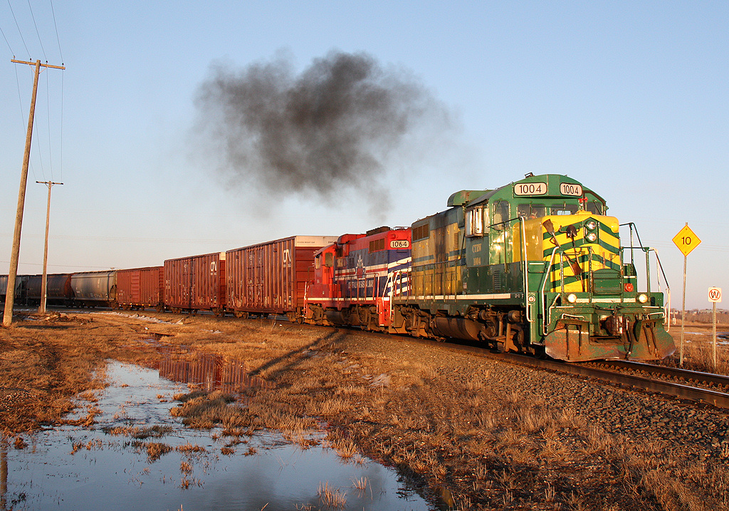 CTRW freight train entering the Watrous Sub at Chappell Jct