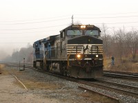 The last ever NS 328 retreats back to Buffalo light power, after losing the St Thomas Ford contract to CN.