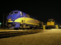 VIA 905 & VIA 6416 rest for the night at the VIA Rail Station in Windsor.