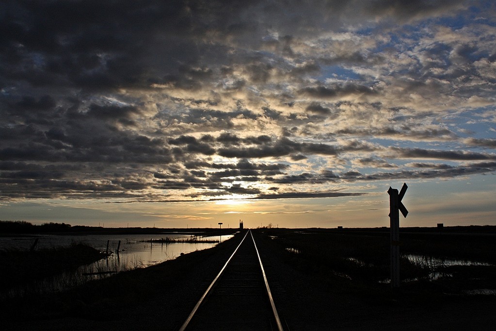 Sunset on the Cromer Subdivision at Fairlight Sk.