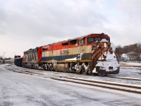 386 departing brantford with BCOL 4602 and CN 5500