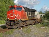 CN 2300 through Washago, Ontario in sweet morning light.