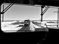 CEFX 1040 with train 105 is running late due to a unit failure and had to set off in Virden Manitoba and the crew is 2 hours from going dead so CP 450 with CP 9303 had to go in the hole.