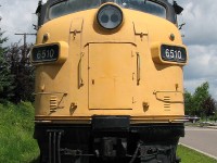 Timeless. Long since retired from hauling transcontinental passenger trains and pitch-hitting for dead LRC's in the corridor, VIA 6510 was donated to the City of Thunder Bay and is on display. Ironically enough, since the rerouting of The Canadian in 1990, VIA Rail hasn't served Thunder Bay in roughly 2 decades.