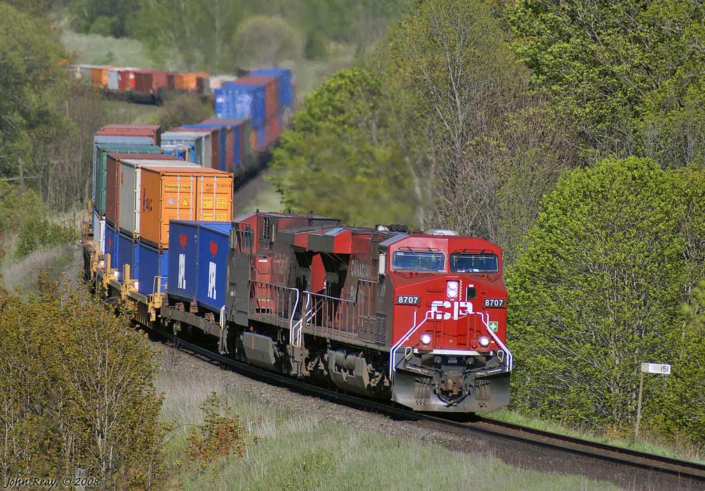 CP #153 Westbound at Elliot Road, Newtonville, ON, approx MP 151 CP Belleville subdivision.
