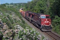 CP #153 Westbound at Dickinson Road, Hope Township, about 1 mile east of the west siding switch Port Hope, Belleville subdivision