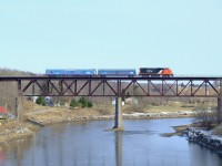 CN 483,inspect the track led by GP-38 4770.