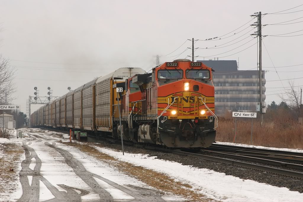 CN 394 detours down the Oakville Subdivision due to delays on the Halton Sub.