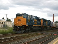 Old meets new,  CSX SD70ACe\'s being tested on the GEXR lead a Railink FP9 on GEXR 431.