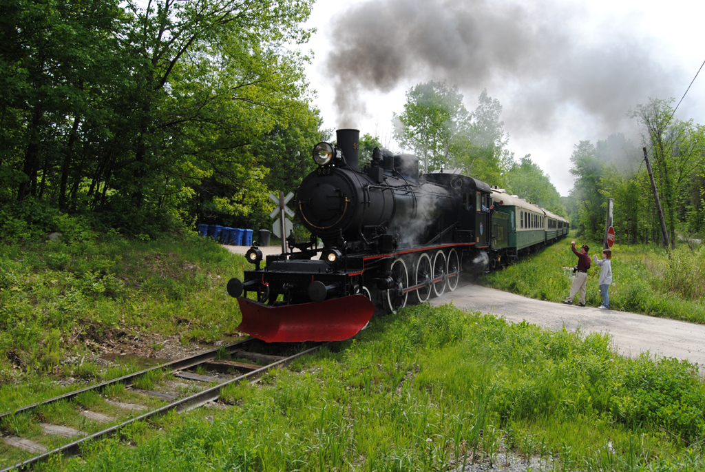 Hull,Chersey and Wakefield steam locomotive at beginning of the season..