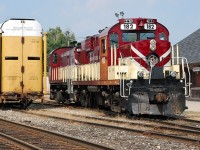 OSR 182+ 503 sit in front of the Woodstock station awaiting for traffic to clear on the Galt Sub. 