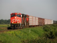 Then new CN 2300 leads M346 into Rivers with a good friend as the conductor on board for a crew change and bed to sleep in as it was 0530.