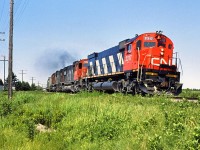 CN 207 with 2317 just overhauled at Moncton.