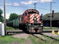 CP 1814 crossing the CN main.This CP track was removed a couple years later.