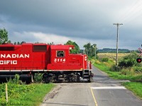 The crew of T08 enjoy the view of rolling fields outside Ashburn Ontario