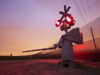 A quiet Kleinburg night is momentarily stirred by the entrance of CP 115 into Vaughan Intermodal Term on this fresh Spring night.