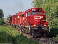 The Havelock being a somewhat predictable consist, its nice to see CP running the GP9s in lead on T07s.8211 is used as the Peterborough switcher and is brought down for service every few weeks.