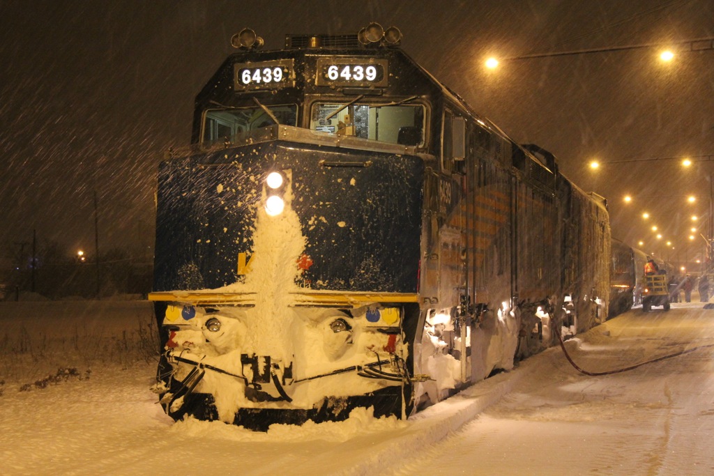VIA Rail Canada train #15 the \"Ocean\" calls at Campbellton, NB