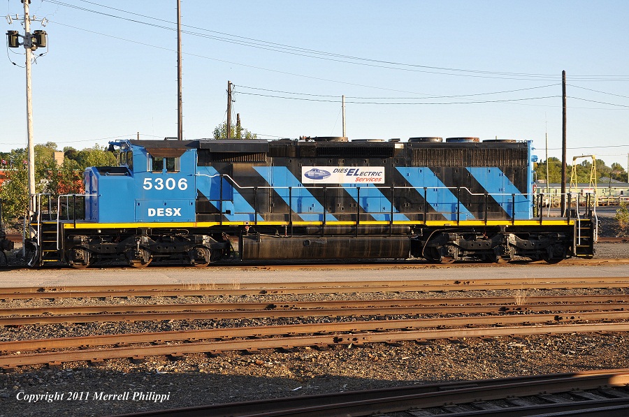 Picture taken at former CP shops where DESX ( Diesel Electric Services ) now has thier facility. Shops shared with Huron Central.