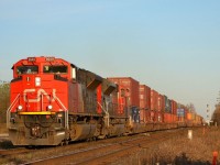 CN 149 led by 8949 & 8829 heads westbound thru CN Grafton
