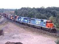 CN 382 rolls through Hamilton West with a colourful lashup