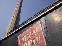 CN locomotive, CN logo, CN tower.
