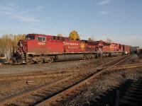 CP 220-08 heads onto the Parry Sound Sub connecting track at St Cloud onto the CN Bala Sub DRZ
