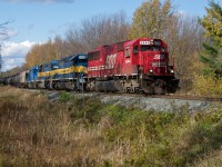 With most of the fall colors quickly disappearing, today\'s 626 provided just enough color as it descended the hill in perfect afternoon light. With many of the SOO\'s disappearing much like the fall colors this capture was certainly cherished.