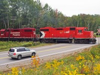 3133 Throttles up on its second last week of service on the Havelock Sub.Soon to be replaced with 3042 also an action red unit.