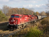 CP 8838 leads empty ethanol train 627 through Flamborough, just a mile or so behind CP 541.