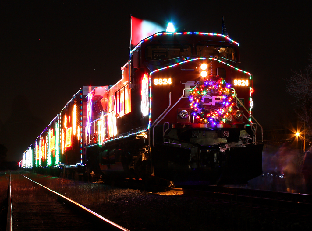The 2011 Holiday Train makes it stop in Ayr ON.