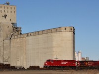 CP 8921 with CP 111 passes the old P&H terminal as it slowly pulls a head to get the dpu fueled up for the trip to Calgary.
