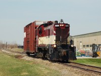 OSRX 502 heading towards Tillsonburg with a single NS box car