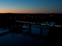 CP 9824 West - 01H - posed on the Grand River Bridge.