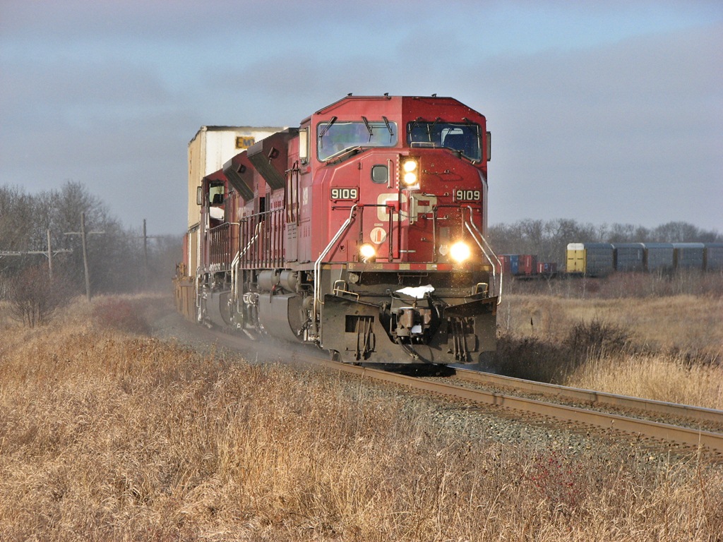 CP 9109 and a second mac lead 212 at Moosomin Sk.