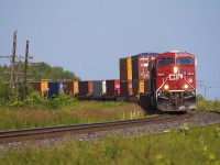 CP 141 rounding the curve along Lovekin siding.