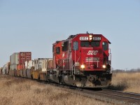 SOO 6052 and CP 5728 lead 210 at Moosomin as it climbs up the dip. As a big Soo fan this was a treat.