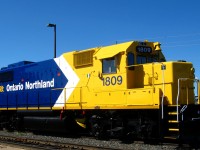 The Ontario Northland Railway has released GP38-2 #1809 on 09/16/11 in the new paint scheme. 