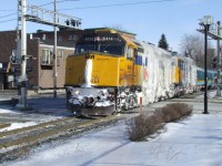 VIA 15 passed through the ice storm last night.