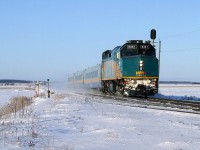 VIA 25 at about 80 mph.