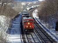 A westbound manifest lead by 2441 was one of my first chases of a train back in 2008.