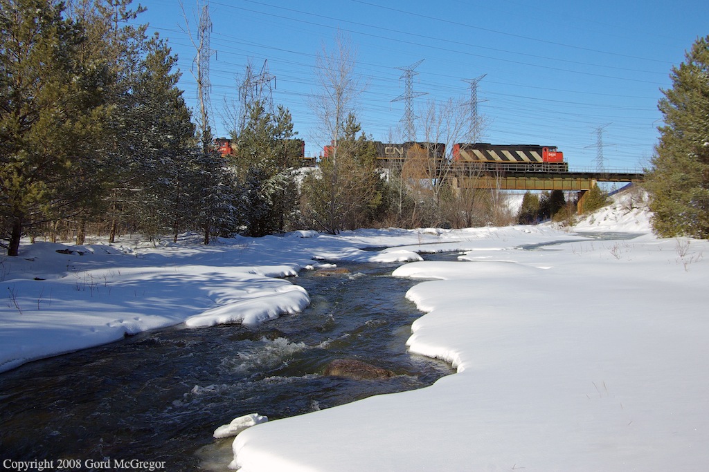 A rewarding hike into the backwoods of The Rouge Park where CN York sub crosses Little Rouge River.