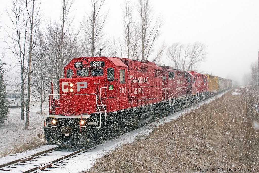 A winter storm quickly moves in on TO7 outside Locust Hill.