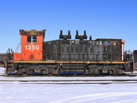 Sitting outside of the shops at Southern Ontario Railway is SOR 1359, ex-CN 1359 SW1200RS.