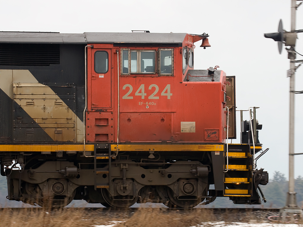 Backing back onto 148\'s train after a visit from the Milton fire department. I suspect it was for water for this unit.