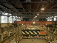 9648 is the star on this open house day before Christmas.At the middle of the shop between the crane and tne roof of the loco,we can see CP 1400 being rebuilt for VIA.