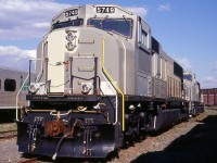 In 1997, EMD was so overloaded with work that they contracted out their paint jobs to the PSC shops, this is CN SD75I 5749.