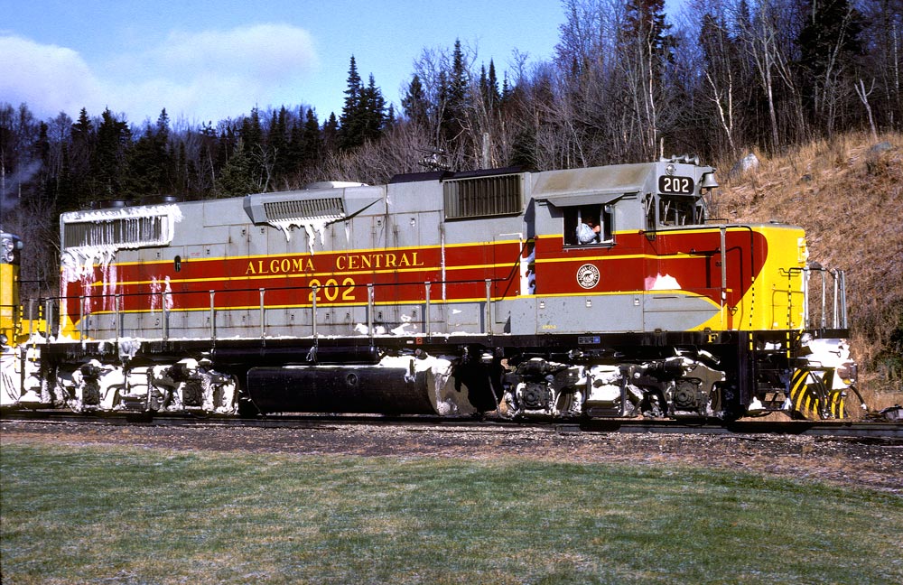No. 2 is at Frater Station. It had been snowing hard north of here, but at Frater the grass is still green and the sun is out!
